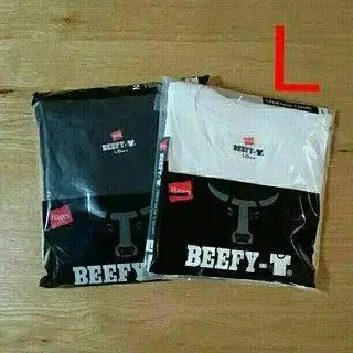 BEEF-Y 티셔츠 L 사이즈 2색 세트 비피 모듬 헤인즈
