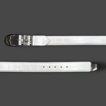 남성용 엠보 가죽 벨트, 가운데 구멍, 길이 103cm, o2g