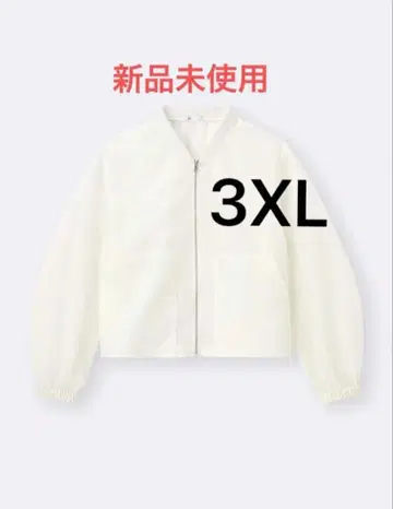 GU 시어 블루종 3XL 화이트 미사용 새상품 택 포함