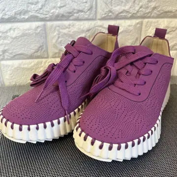 미라이알키 퍼플 스니커즈 37 사이즈 23.5~24cm