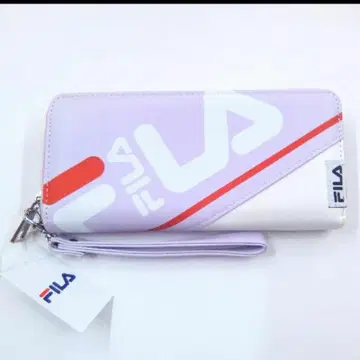 휠라 새상품! 로고 장지갑 라이트 퍼플