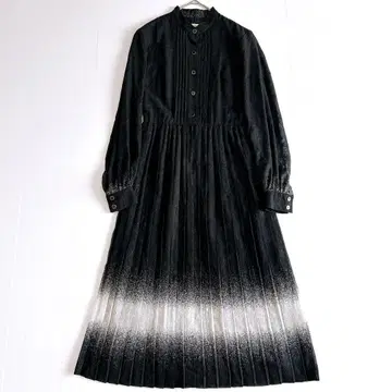 새상품급 컨셔스 셔츠 원피스 플리츠 레이스 자수 꽃