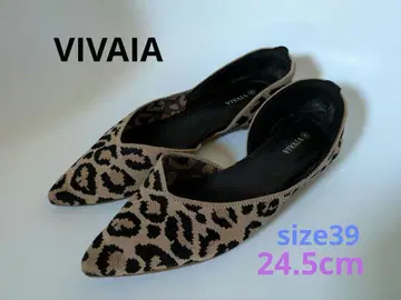VIVAIA 비바이아 플랫슈즈 레오파드 무늬 39 24.5