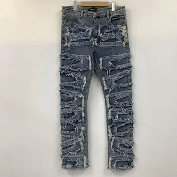 9TEEN8IGHT 데님 청바지 프린지 데님 데미지 M y2k
