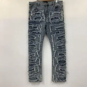 9TEEN8IGHT 데님 청바지 프린지 데님 데미지 L y2k