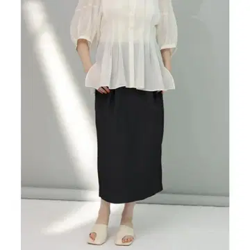 CADUNE 스트레이트 슬릿 스커트