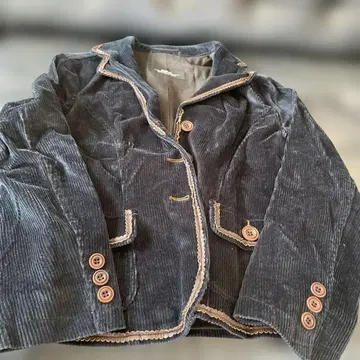 148 블랙 MAX MARA 코듀로이 테일러드 자켓 M