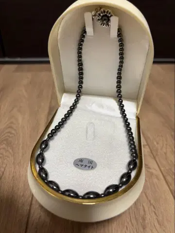 블랙 펄 비즈 목걸이
