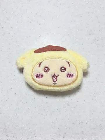 산리오 치이카와 (먼작귀) 헤어 클립 폼폼푸딩 토끼