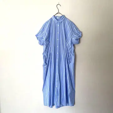 DOORS 어반 리서치 도어스 와이드 턱 셔츠 원피스 스트라이프