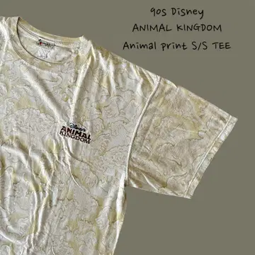 ANIMAL KINGDOM 동물 올 패턴 티셔츠 반팔