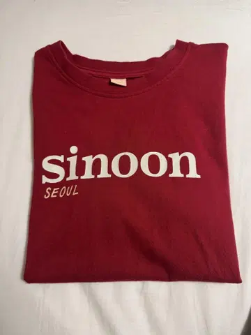 sinoon seoul 티셔츠  빨간색