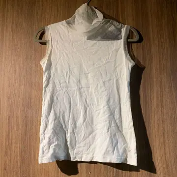 Jean paul gaultier 슬리브리스 화이트 메쉬 탱크탑