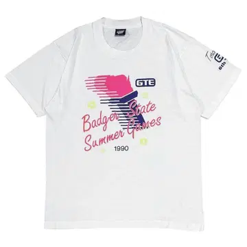 90년대 빈티지 티셔츠 1990년 기업 제품 싱글 스티치