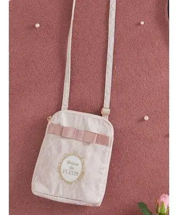 Maison de FLEUR 레이스 미니 숄더백 스마트폰 숄더백