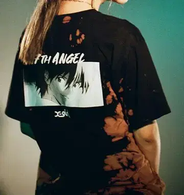x-girl 에반게리온 티셔츠 L 사이즈 엑스걸 나기사 카오루