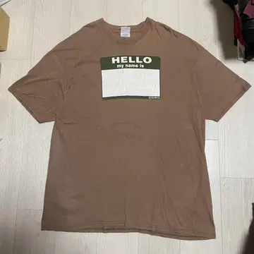 90s 00s HELLO my name is 티셔츠 2XL