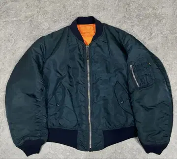 90s USA제 알프 MA-1 플라이트 자켓 네이비 봄버 자켓