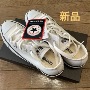 새상품 CONVERSE ALL STAR 화이트 스니커즈 화이트 가죽