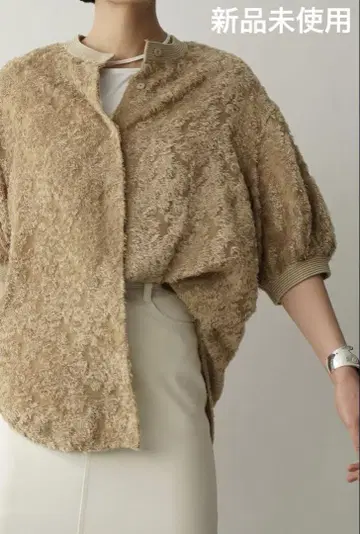 클라네 FRINGE HALF SLEEVE CARDIGAN