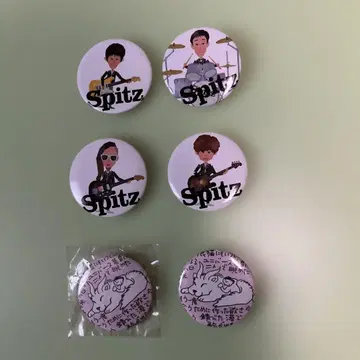 Spitz 핀 배지 6개 세트