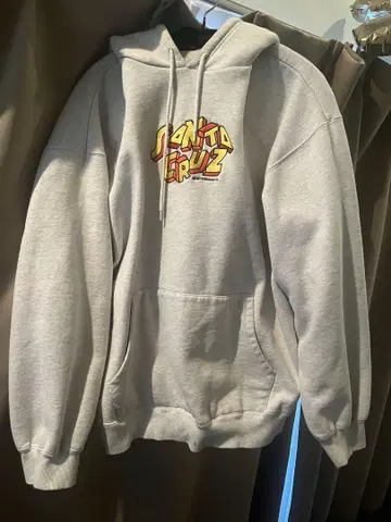 SANTA CRUZ 후드 부착 후드티 그레이