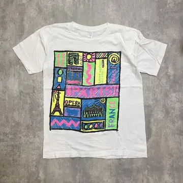 90s pari france 기념품 티셔츠 빈티지 싱글 스티치