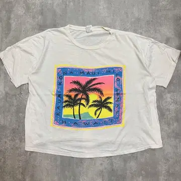 90s 하와이 서핑 계열 티셔츠 빈티지 싱글 스티치