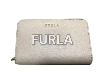 FURLA 핑크 베이지 접이식 지갑