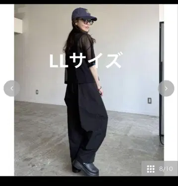 시마무라 푸우 커브 팬츠 블랙 LL 사이즈
