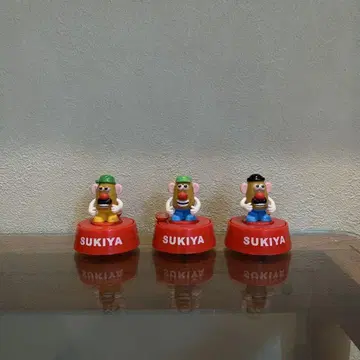 SUKIYA Mr. Potato Head 피규어 3종 세트 스키야 규동