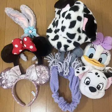 디즈니랜드 씨 머리띠, 모자, 파우치 세트