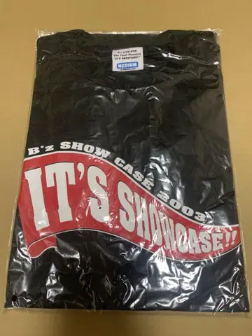 B'z LIVE-GYM 티셔츠 블랙 IT'S SHOWTIME!!