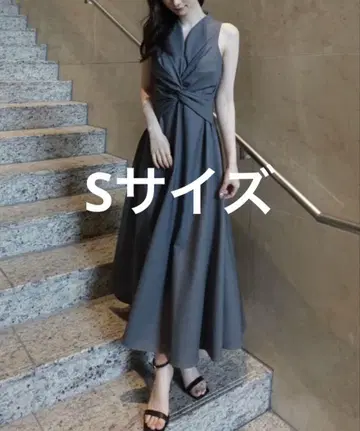 트위스트 개더 원피스 아누앙스