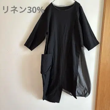 t&tplanning 린넨 30% 면 70% 비대칭 개성