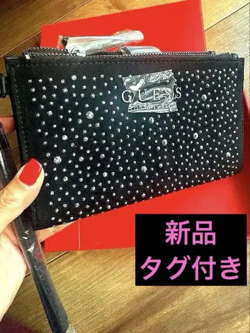 새상품 GUESS 접이식 지갑 택 포함 블랙