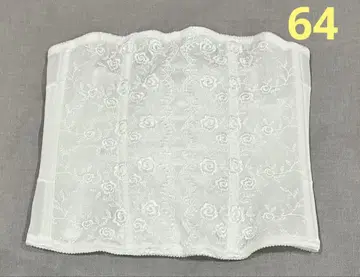 화이트 브라이덜 이너 꽃무늬 자수 64 웨이스트 니퍼
