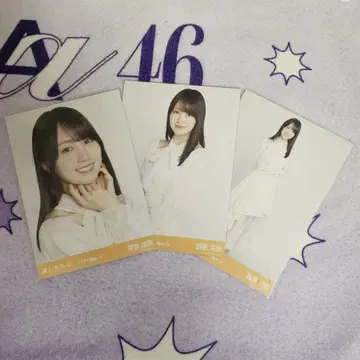 노기자카46 브로마이드 카키 하야카 빅 보타이 블라우스 컴프