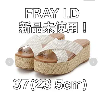 미사용 새상품! 전개 웨지 샌들 FRAY I.D