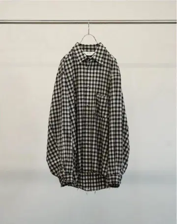 ANCELLM C/R 체크 오버 셔츠