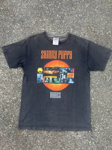00s ALSTYLE skinny puppy 밴딩 티 USA제 블랙