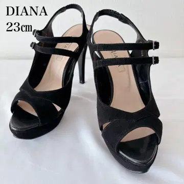 DIANA 다이애나 스웨이드 스트랩 샌들 블랙