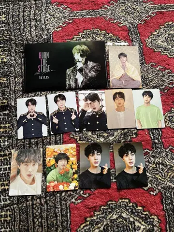 BTS 진 트레이딩 카드 엽서 파일 세트