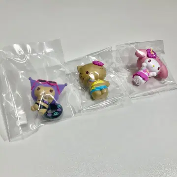 산리오 캐릭터즈 모두 함께 바캉스 피규어 3개 세트