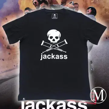 Jackass 잭애스 MTV 블랙 티셔츠 하드코어