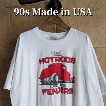 90년대 USA제 Hot Rod 클래식 카 티셔츠 싱글 스티치
