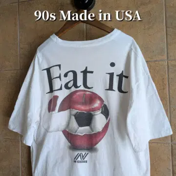90s USA제 IN EXCESS 사과 티셔츠 싱글 스티치 XL