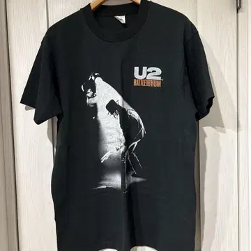 U2 Rattle and Hum 블랙 티셔츠 혼의 외침 80년대 빈티지