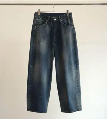 ANCELLM AGING WIDE 5P 데님 팬츠