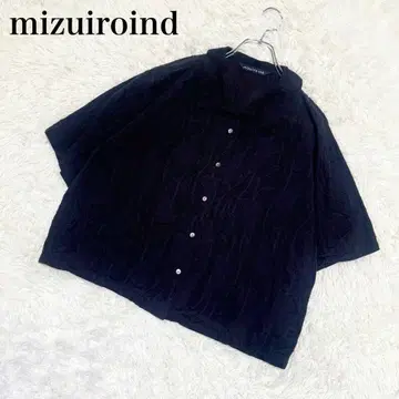 24SS 미즈이로 인드 인도 패브릭 하프 슬리브 셔츠